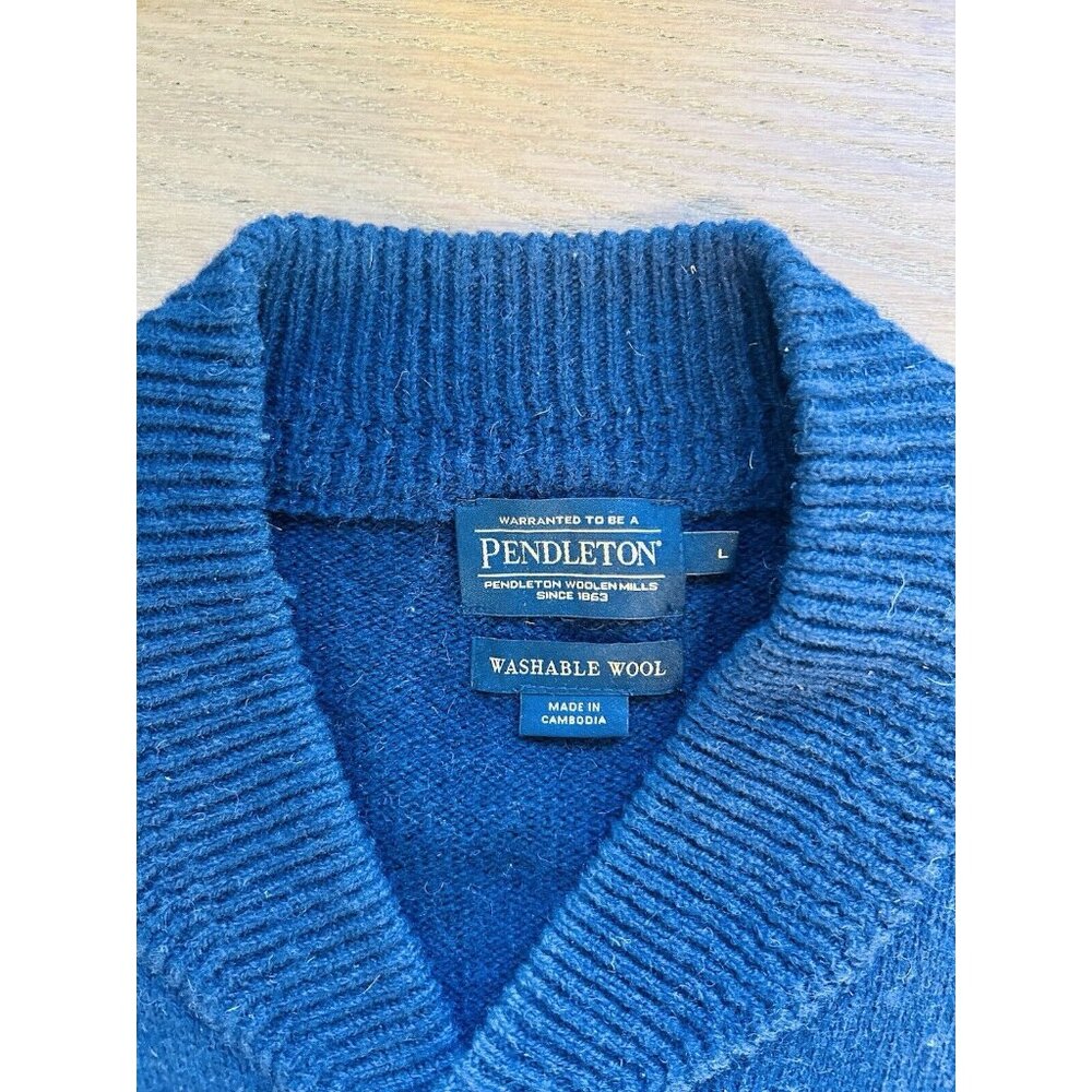 Pendleton Washable Wool Chunky Knit Cardigan Swea… - image 6